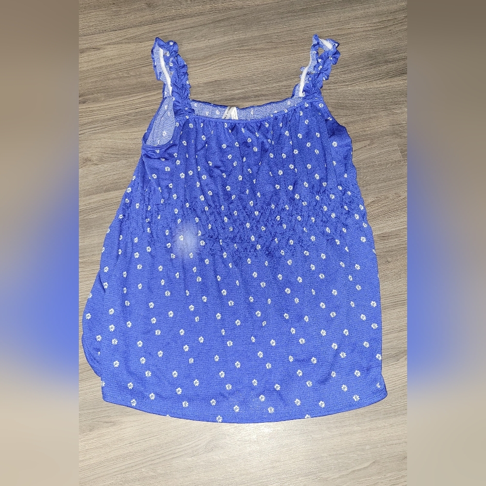 Blue Sleeveless Top